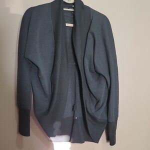 River Island Dark Gray Open Cardigan Sweater Size Large